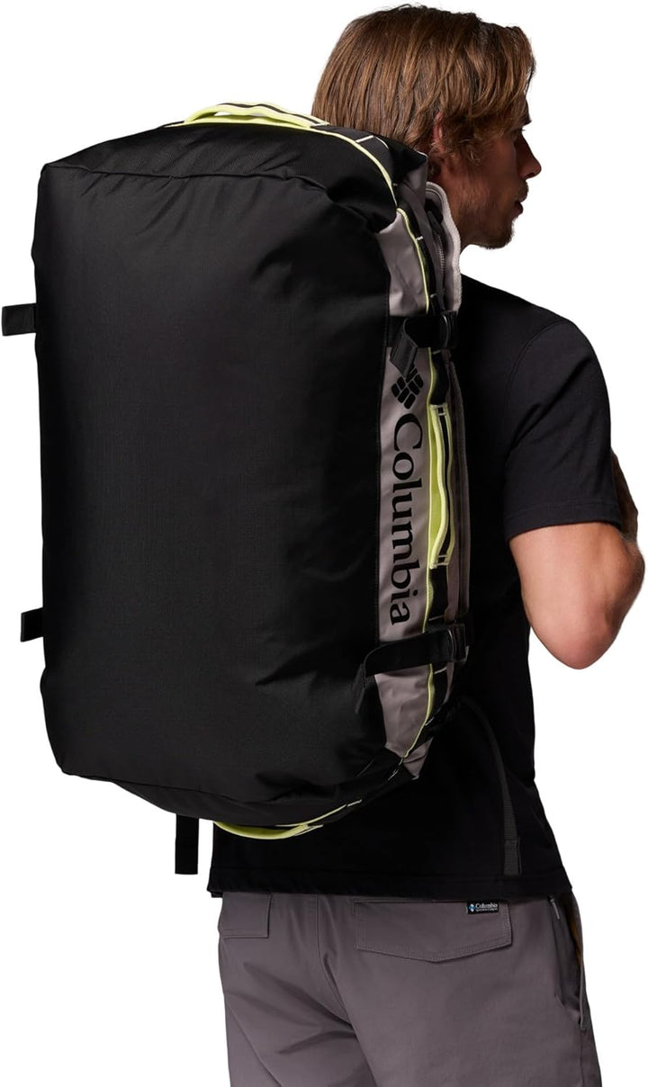 Columbia Unisex Landroamer 60L Duffle Bag Einheitsgrösse Flint Grey/Black/Citron Haze, Einheitsgröss