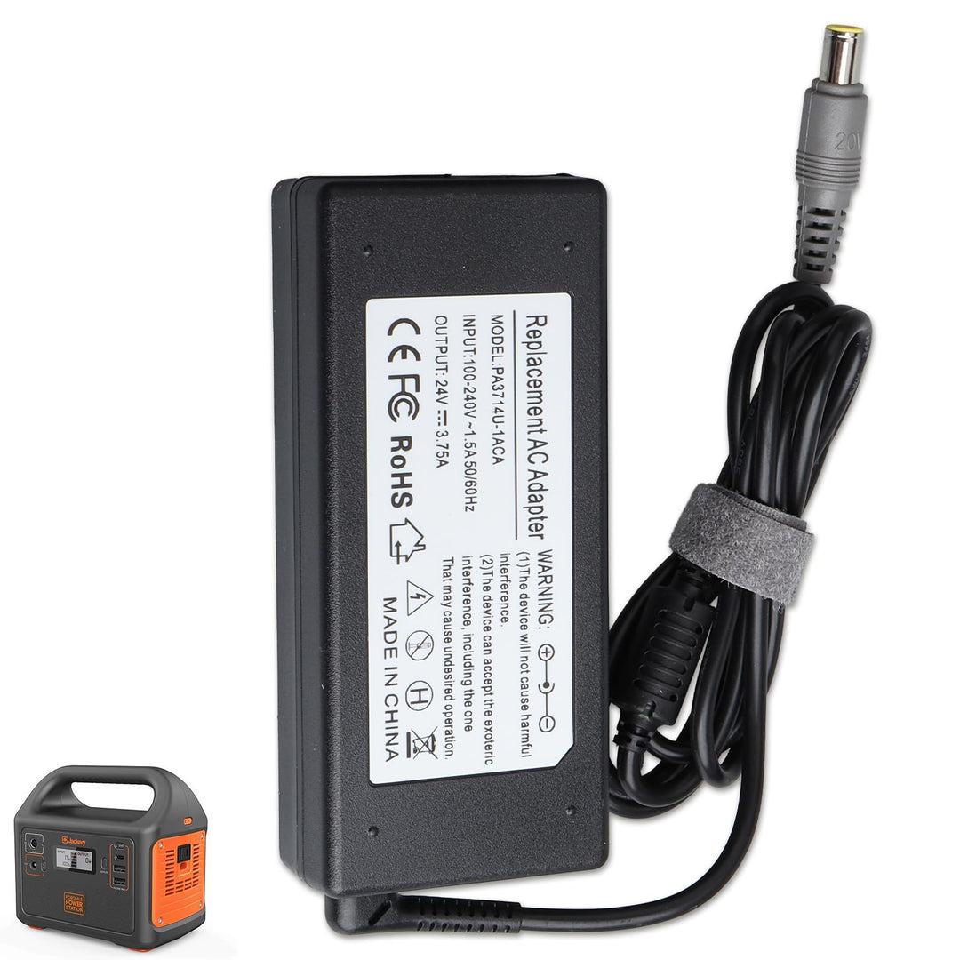 24V 3,75A 90W Ladegerät kompatibel mit Jackery Tragbare Powerstation Explorer 300 500 550 E300 E500