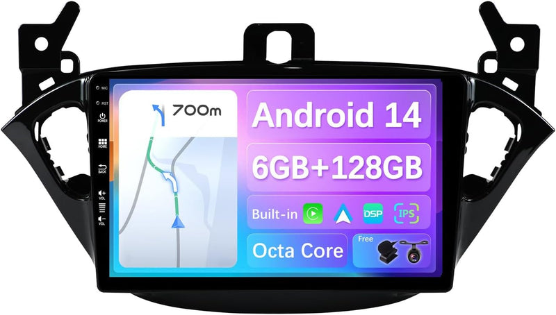 JOYX - 6G+128G - Android 12 IPS Autoradio Passt für Opel Corsa (2015-2019) / Adam (2013-2016) - Kabe