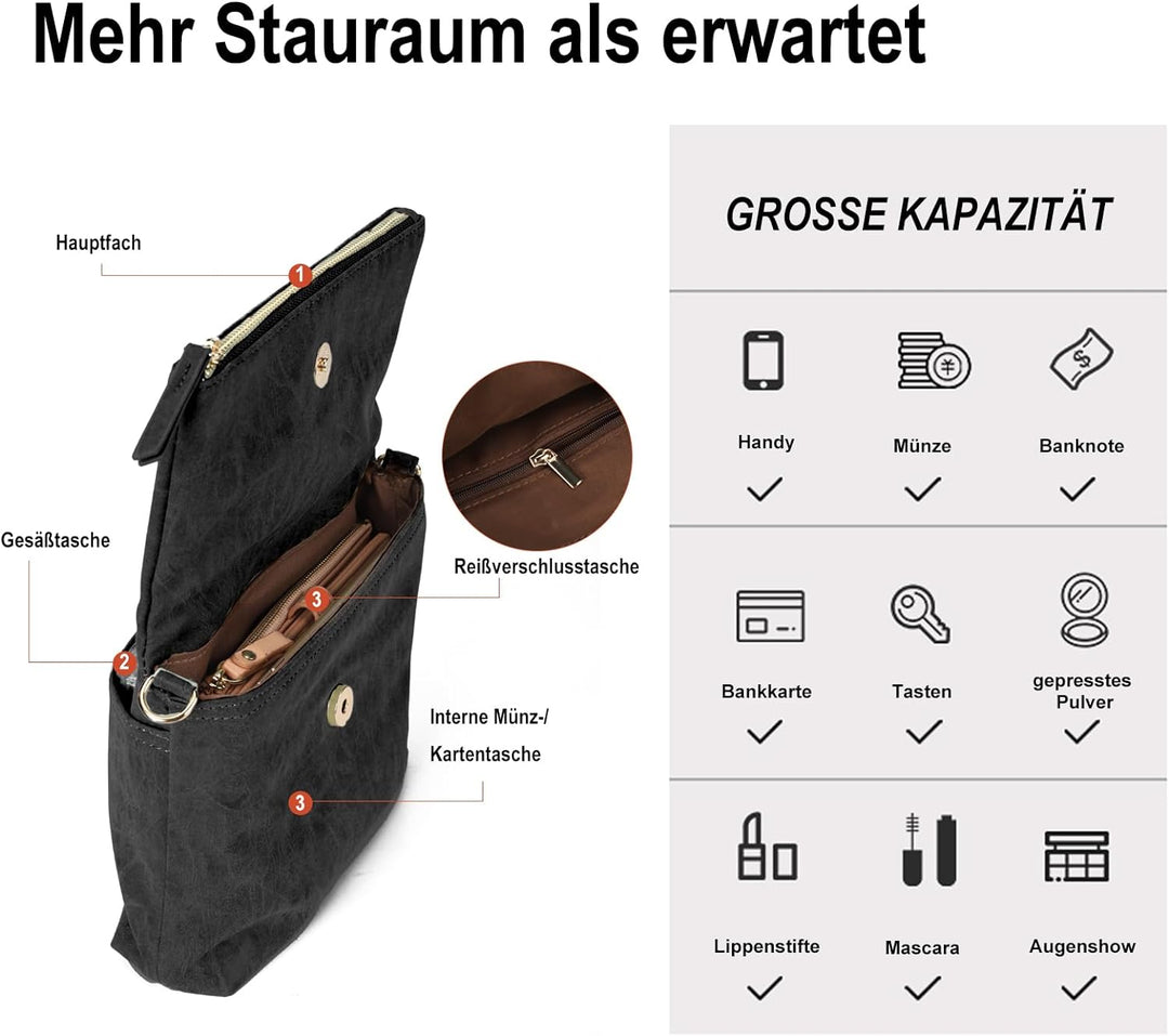 Gladdon Kleine Umhängetaschen für Frauen Cross Schultertaschen und Umhängetasche Damen Cross-body-Ta