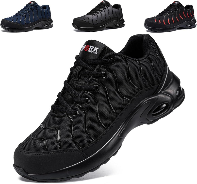 LARNMERN Sicherheitsschuhe Herren Leichte Arbeitsschuhe Herren rutschfeste Schutzschuhe Dämpfung Abr