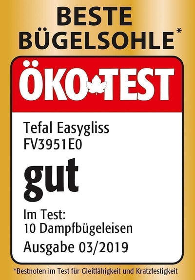 Tefal Durilium Profi Bügeleisen Dampfbügeleisen mit 190g Dampfstoss, Testsieger 2019 mit bester Büge
