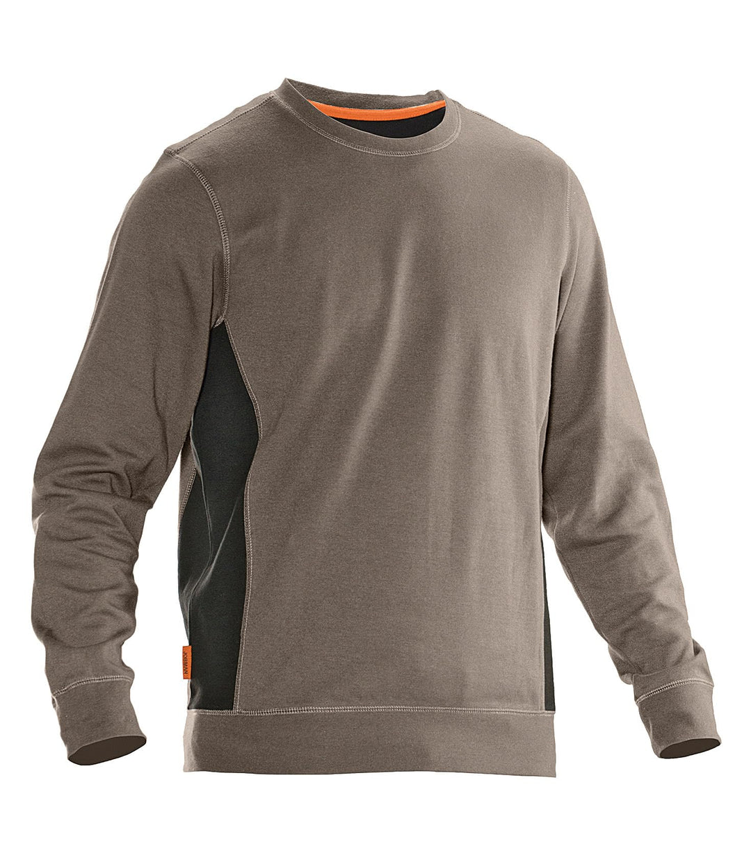 Jobman Sweatshirt 5402 Khaki/Schwarz Gr. L L Khaki, L Khaki