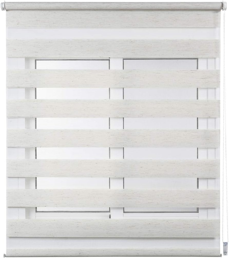 STORESDECO Doppelrollo Klemmfix ohne Bohren. Klemmrollo Einfache Montage, Zebra Rollo lichtdurchläss