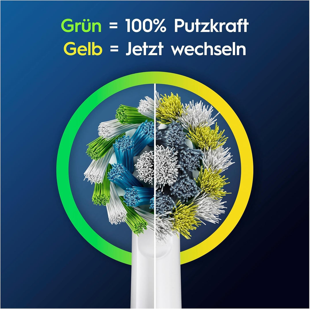 Oral-B Pro CrossAction Aufsteckbürsten für elektrische Zahnbürste, 8 Stück, überlegene Zahnreinigung