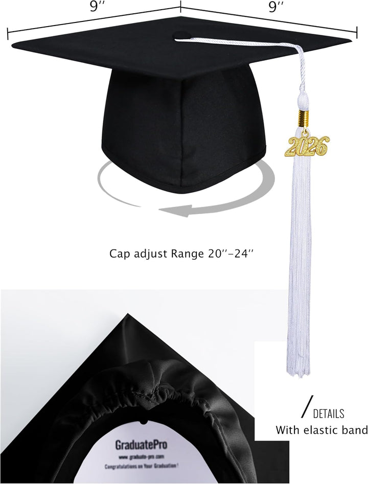 GraduatePro Doktorhut 2026 Abschluss Hut Bachelor Master Abitur Uni Akademiker Schuluniformen Studen