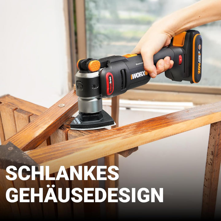 WORX Nitro WX698.9 Sonicrafter Akku Multifunktionswerkzeug 20V – bürstenloser Motor –PowerShare – zu