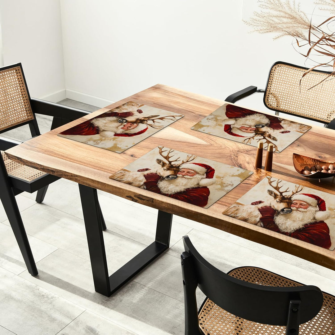 KitchenYeah© Platzsets Abwaschbar 6-Teilig 45x30 cm Tischsets Platzdeckchen Platzset Unterlage Tisch