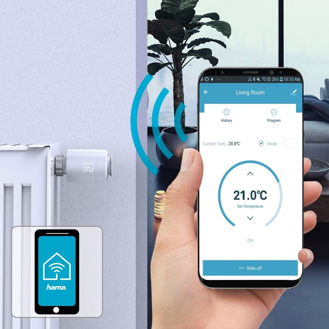 Hama Smartes Heizkörperthermostat, (erweiterbare Heizungssteuerung WLAN, Smart Home Heizungsregler f