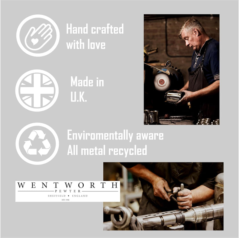 Wentworth Pewter - Grosse Probierschale aus Zinn mit keltischem Band für Quaich Whisky, Loving Cup B