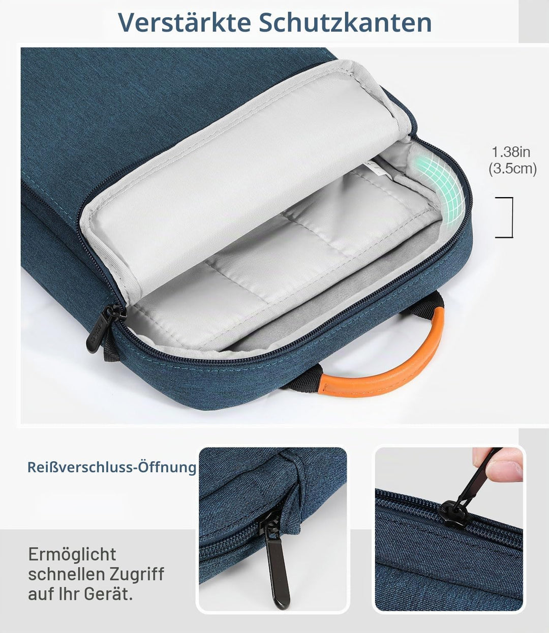 MoKo 9-11" Tablet Tasche Hülle, Tragetasche für iPad Pro 11 M2 2022-2018/iPad 10. 10,9 2022/iPad Air