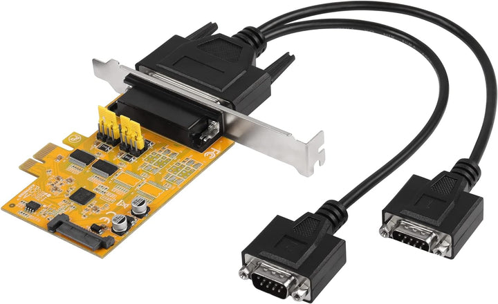 CERRXIAN PCIE auf 2 Port RS232 Erweiterungskarte, DB9 Dual Channel PCIe X1 AX99100 Erweiterungskarte