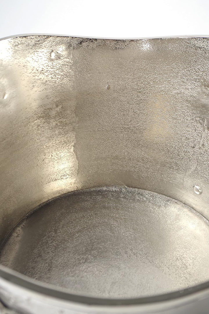 Kobolo Champagnerkühler Weinkühler Flaschenhalter - Lily - aus Metall - Silber
