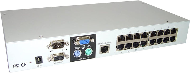 Cablematic - KVM-Switch von Cat.5 Uniclass 2KVM zu 16CPU 1U Rack