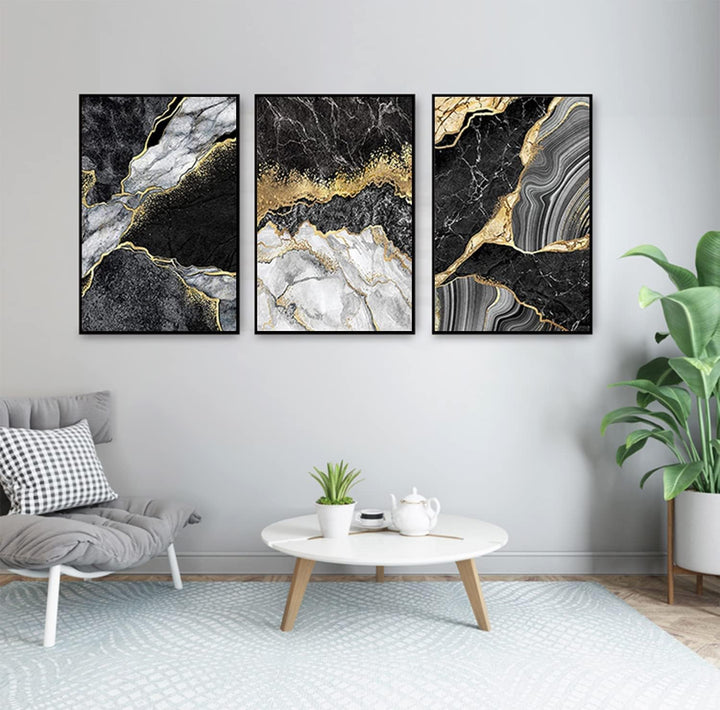 WADBTP Islamische Leinwand Bilder,Islamic Leinwand Malerei,Marble Background Allah Islamic Arabic Ca