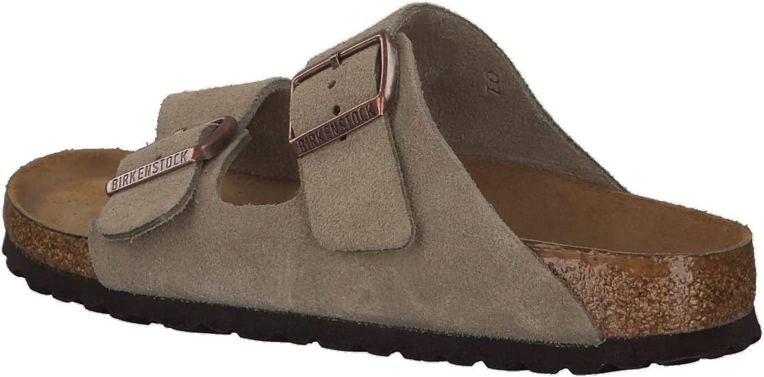 BIRKENSTOCK Arizona Pantoletten/Clogs Kind Marine Pantoffel 36 EU Taupe, 36 EU Schmal Taupe