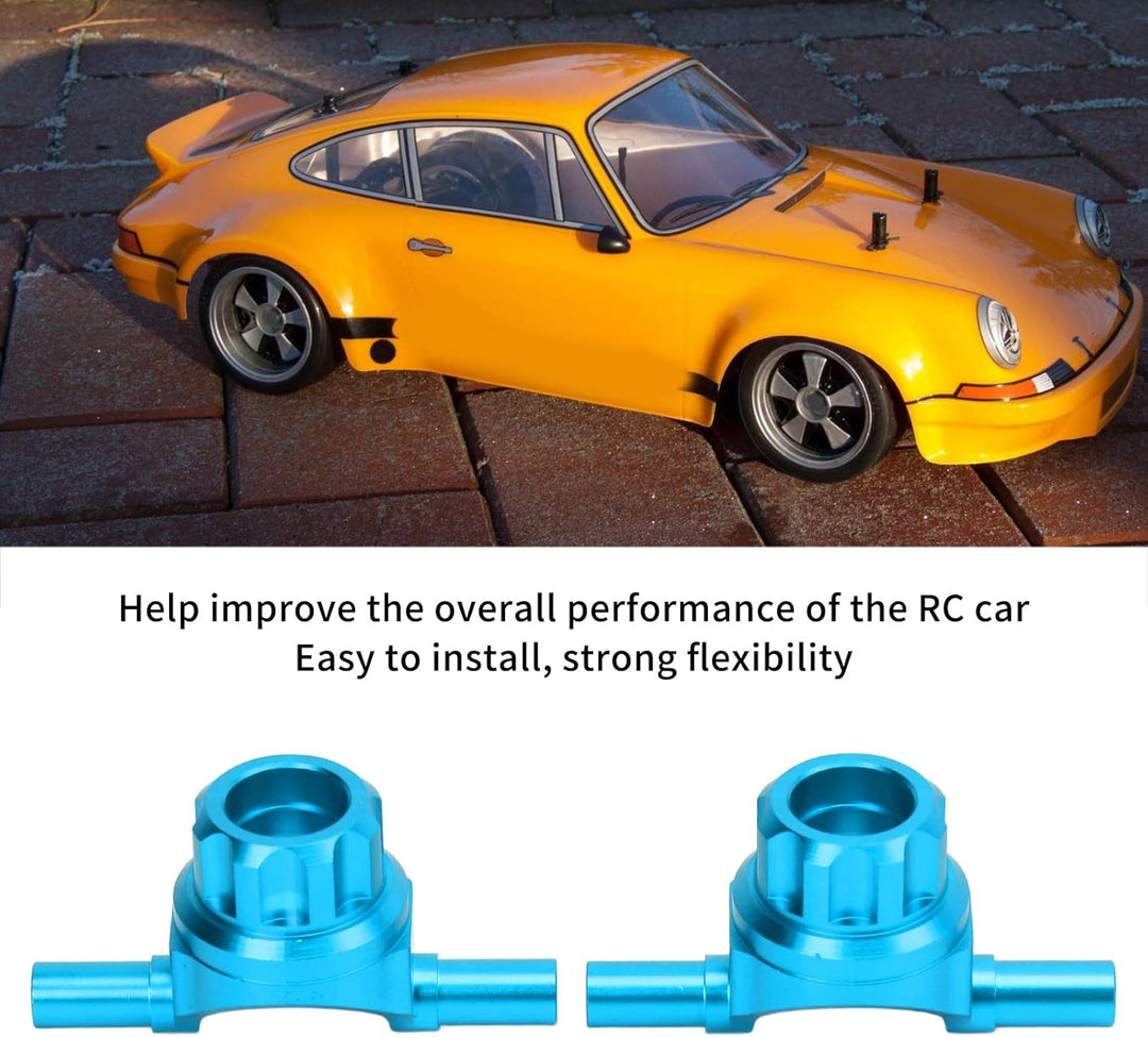 VGEBY 1/10 RC Auto Vorderachsschenkel, Aluminiumlegierung Vorderachsschenkel Lenkschale für TT02 1/1