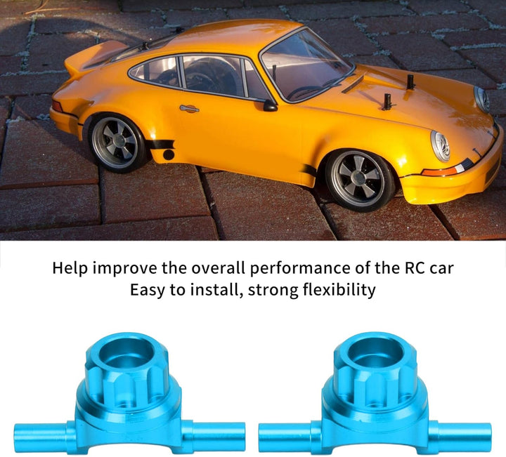 VGEBY 1/10 RC Auto Vorderachsschenkel, Aluminiumlegierung Vorderachsschenkel Lenkschale für TT02 1/1