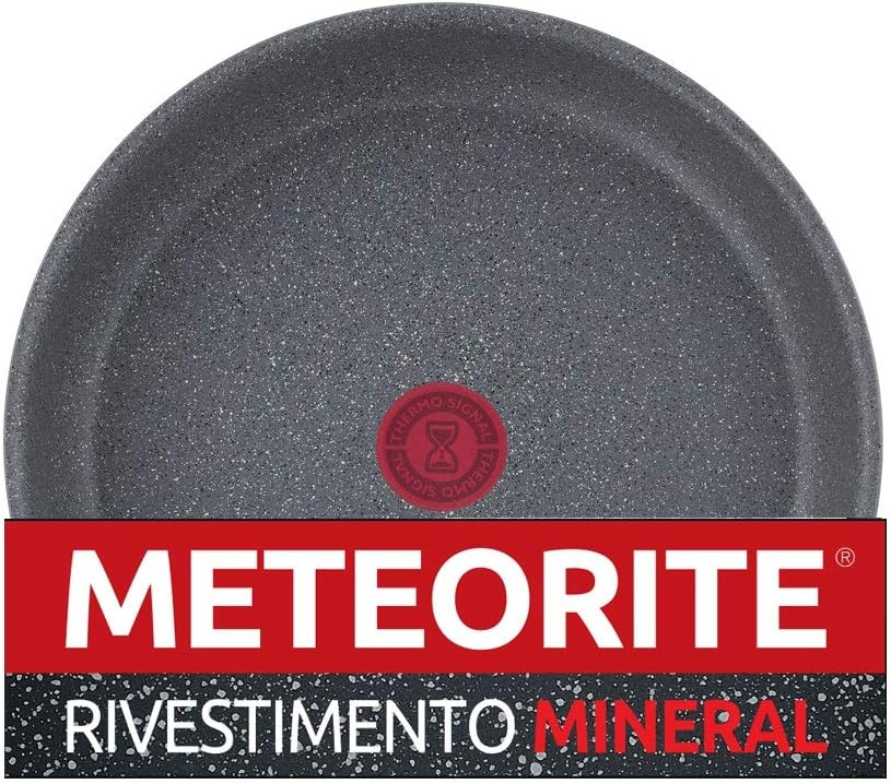 Lagostina Ingenio Induction Mineralis Hohe Induktionspfanne, Antihaft-Stahl 26 cm Grau, 26 cm Grau