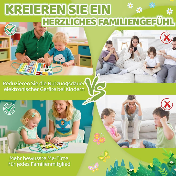 Busy Board Deutsch, Montessori Spielzeug Ab 1 Jahr, Spielzeug Ab 1 Jahr, Quiet Book Mit Bauernhof Th