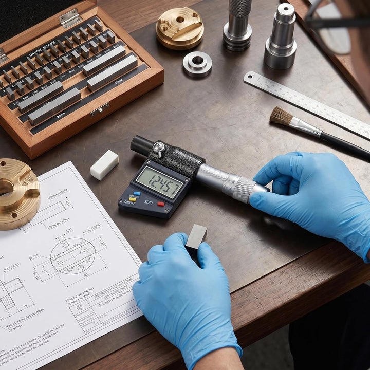 Digitales Mikrometer 0-25mm, Elektronisches Messgerät, Hartmetall-Messfläche, Präzise Aussenmessung