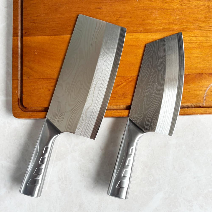 Messer set,2 Stücke Hackmesser, Küchenmesser,scharfes Profi-Universalmesser zur Verarbeitung von Gem