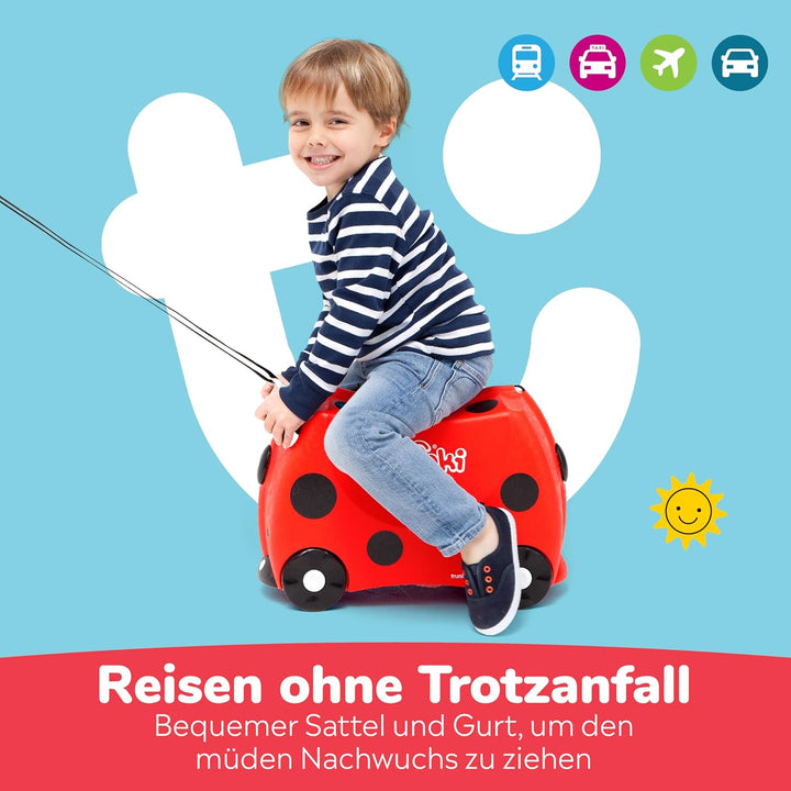 Trunki Handgepäck und Kinderkoffer zum Draufsitzen | Kinder Risen Geschenk für Mädchen und Jungen |