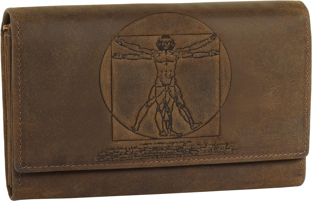 Landleder Geldbörse Echt Leder braun Damen - 021589