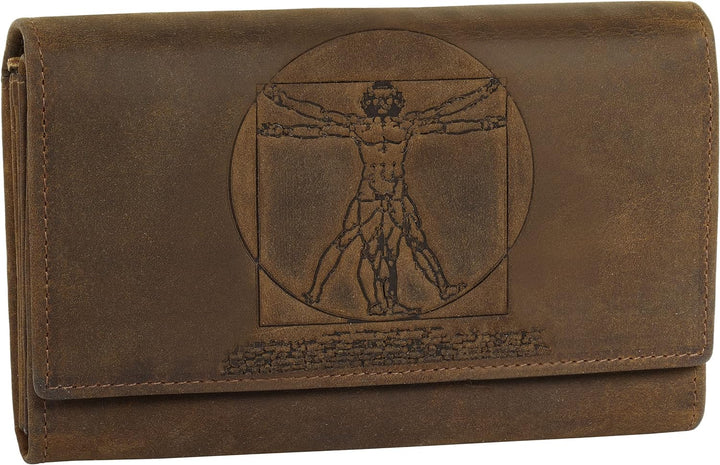 Landleder Geldbörse Echt Leder braun Damen - 021589