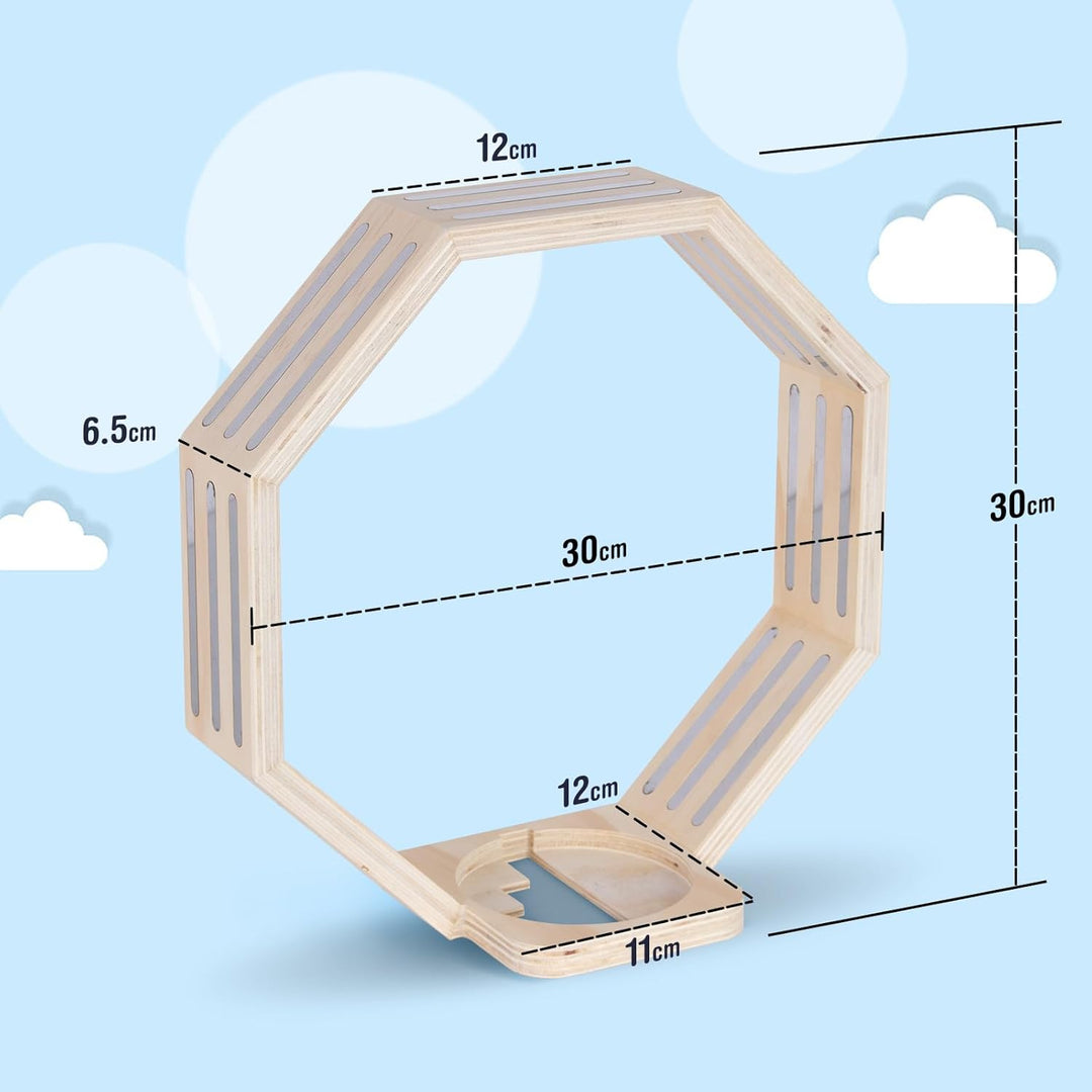 Todeco Tonie-Regal für Toniebox Hörfiguren, Magnetische Aufbewahrung für 60-70 Tonie, Wandregal und