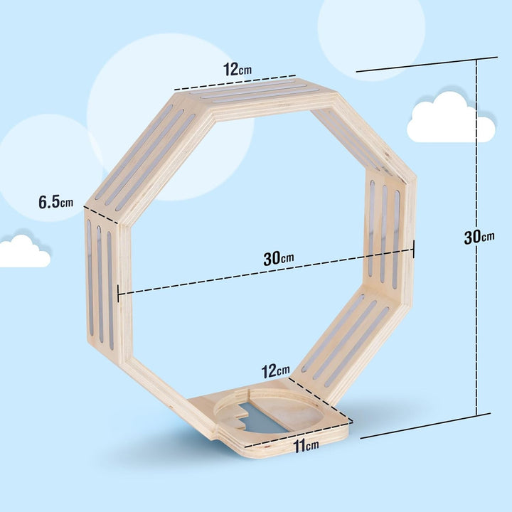 Todeco Tonie-Regal für Toniebox Hörfiguren, Magnetische Aufbewahrung für 60-70 Tonie, Wandregal und