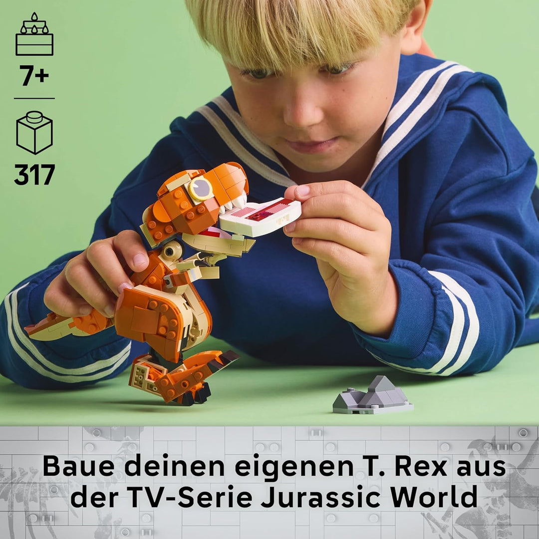 LEGO Jurassic World Little Eatie: T.Rex, Bauspielzeug für Jungen und Mädchen ab 7 Jahren, Bauset mit