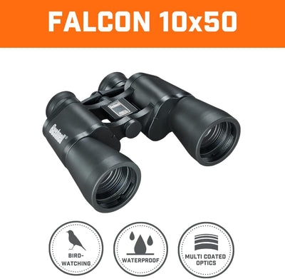 Bushnell - Falcon - 10x50 - Schwarz - Porroprisma - Weitwinkel - Fernglas - Wildlife - im Freien - V