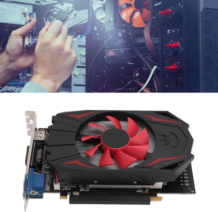 GTX1050 2 GB Grafikkarte, 128-Bit-DDR5-Grafikkarte für PC-Gaming, Unterstützt DirectX 12 PCI Express