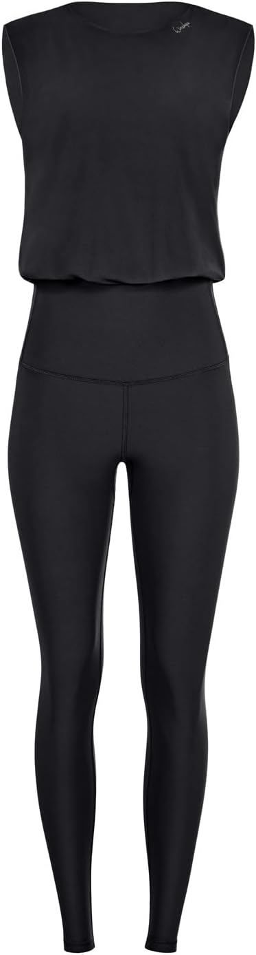 WINSHAPE Damen Damen Functional Comfort Jumpsuit Js102lsc Jumpsuit (1er Pack) S Schwarz, S Schwarz