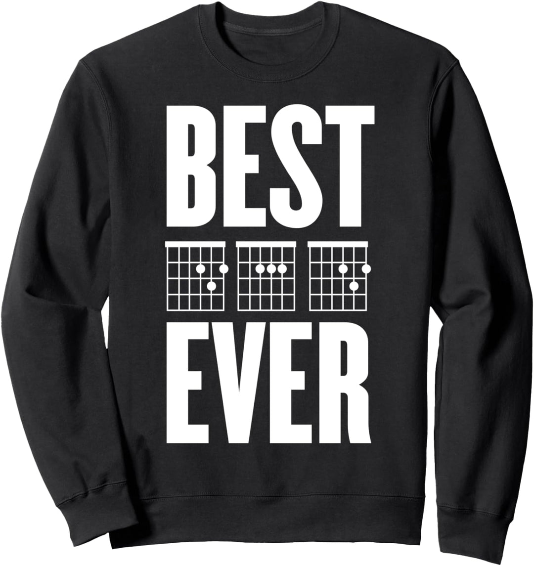 Lustige Gitarre Bestes Vintage-Musikgeschenk des Vaters Sweatshirt