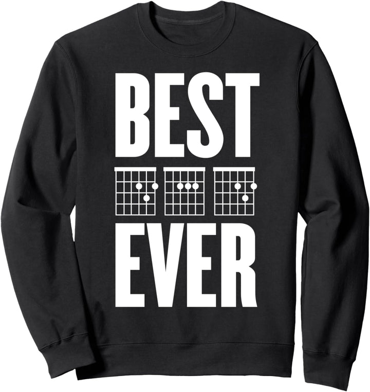 Lustige Gitarre Bestes Vintage-Musikgeschenk des Vaters Sweatshirt