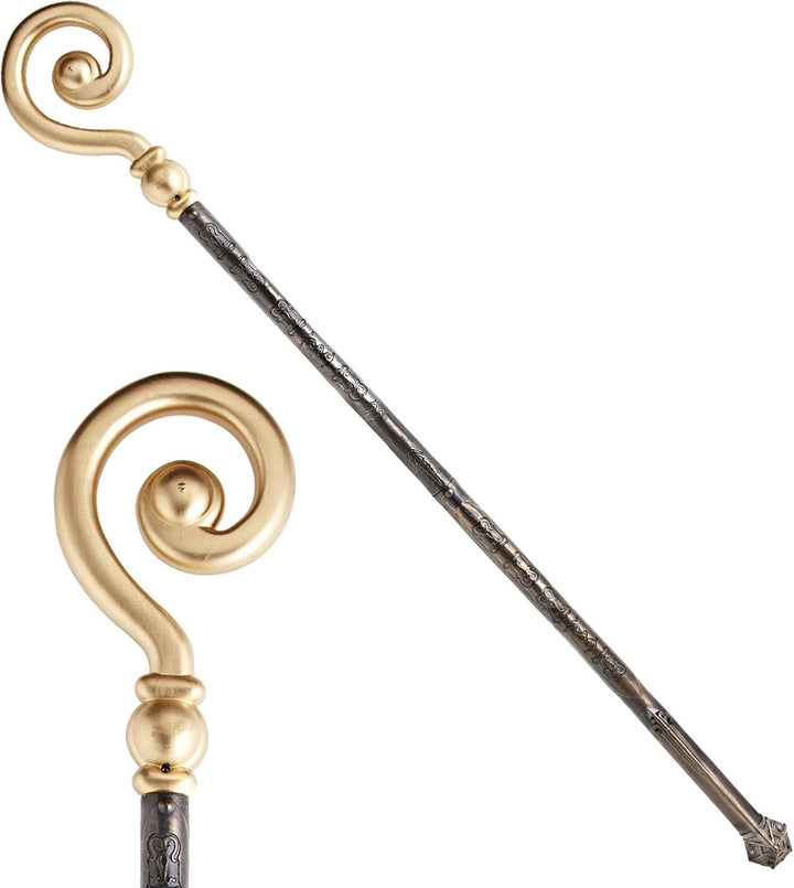 W WIDMANN MILANO Party Fashion 66832 - Hirtenstab, Bischofsstab, ca. 147 cm, Nikolaus, Accessoire, Z