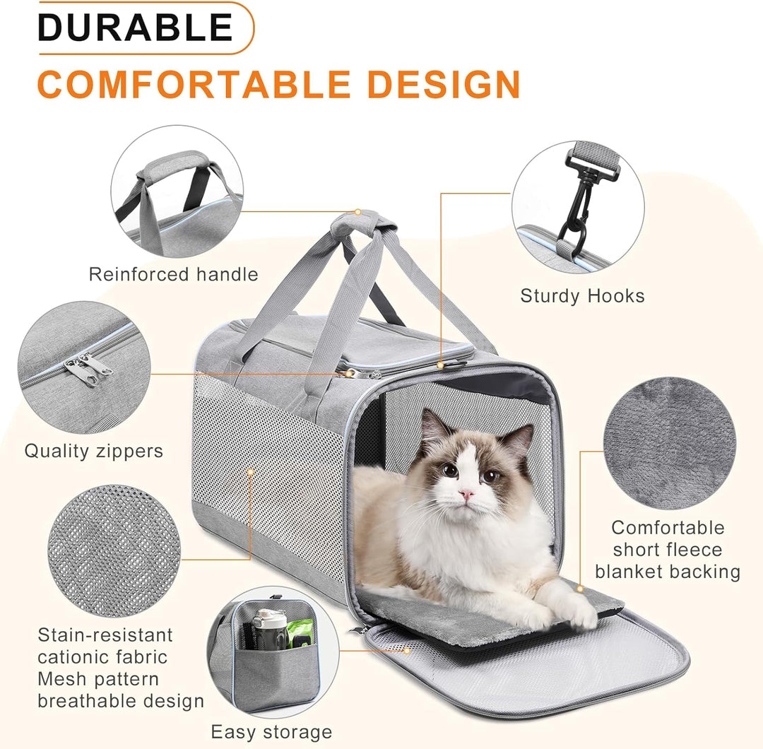 Cinnani hundetasche, hunde transporttasche Umhängetasche, ideal für Reisen, robust, langlebig, aus h