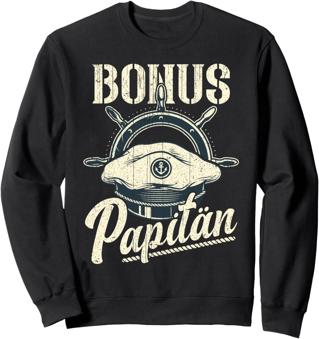 Bonus Papa, Stiefpapa, Vintage, Bonus Papitän Sweatshirt