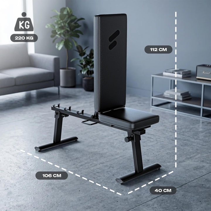 Sportstech Hantelbank verstellbar, Multifunktion Training Fitnessbank, kompatibel mit sGym Pro, 220