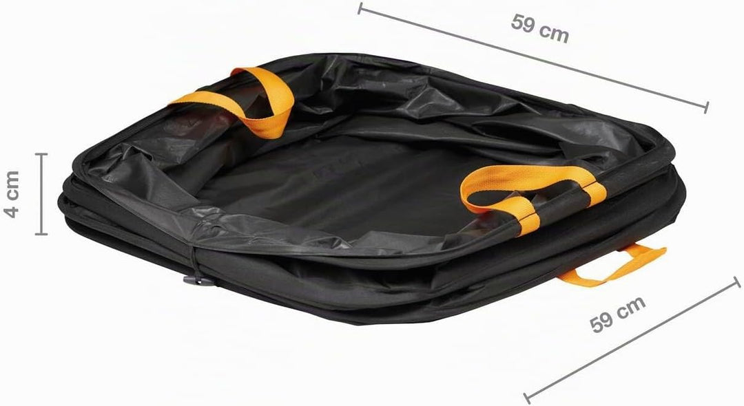 Fiskars Grosser PopUp-Gartensack mit Griffen, Platzsparend faltbar, Fassungsvermögen: 219 L, Höhe: 7