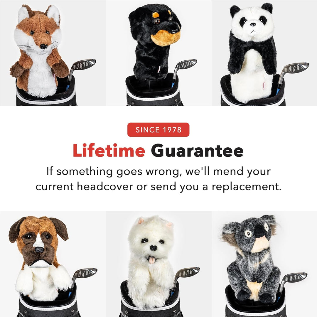 Daphnes Schlägerhauben aus der Serie Cats & Dogs Braun / Weiss, Braun / Weiß