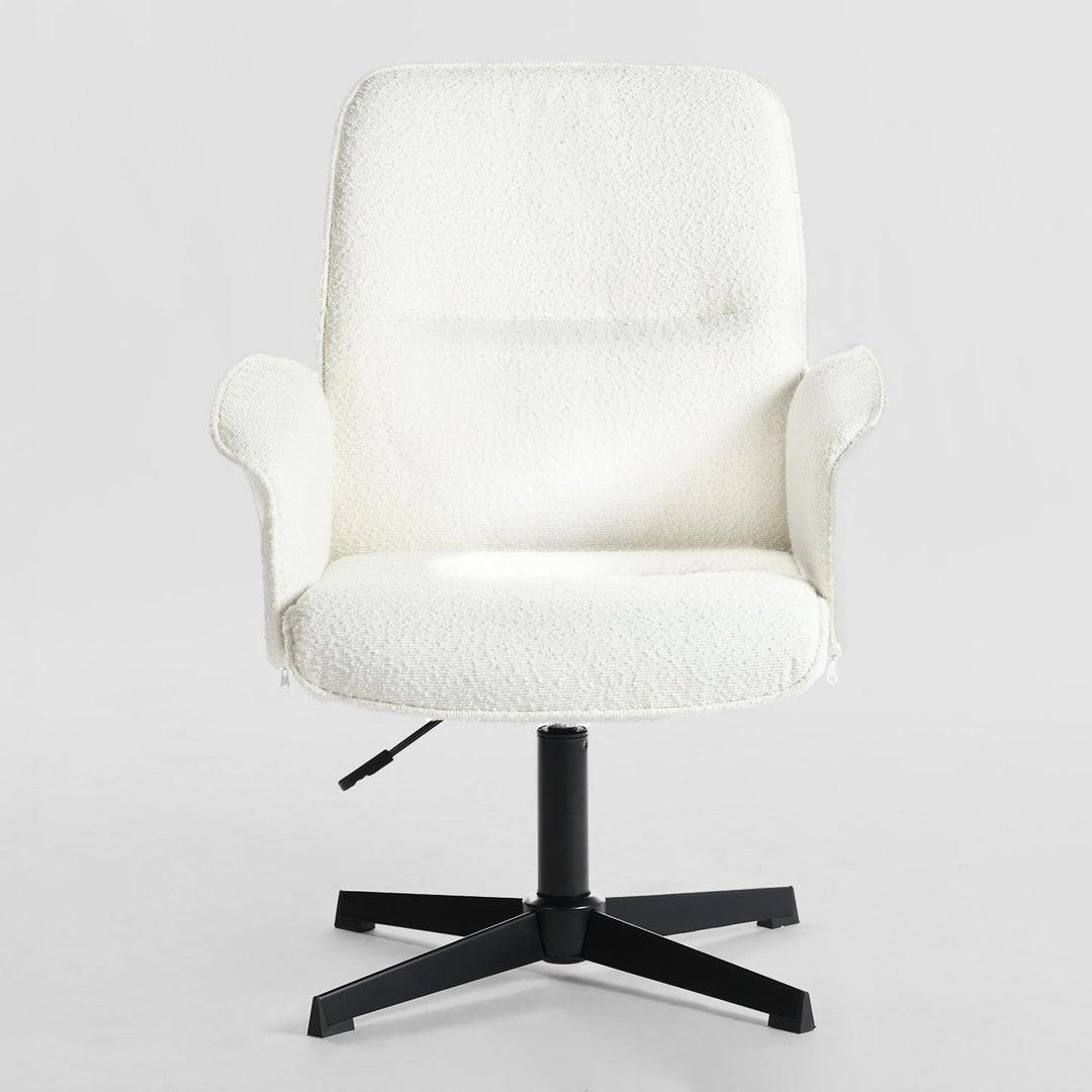 MEUBLE Cosy Bürostuhl Ergonomisch Schreibtischstuhl mit höhenverstellbar Armlehnen 360° Drehbar Schm