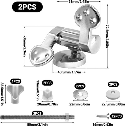 Wc Sitz Scharniere Ersatzteile, Befestigungs-Set für Toilettendeckel mit Absenkautomatik, Scharnier