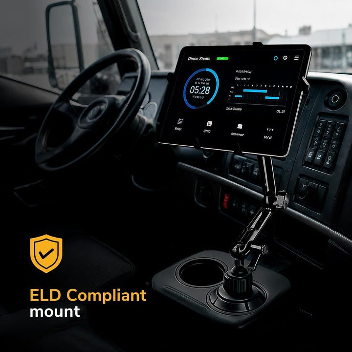 Mount-It! Premium Getränkehalter Tablet-Halterung für Autos – Tablet ELD Mount – Robuste Aluminium T