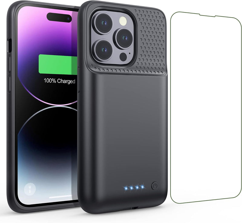 Feob Akkuhülle für iPhone 14 Pro,【2023 Neueste】 7200mAh Smart Battery Case Zusatzakku Ladehülle Trag