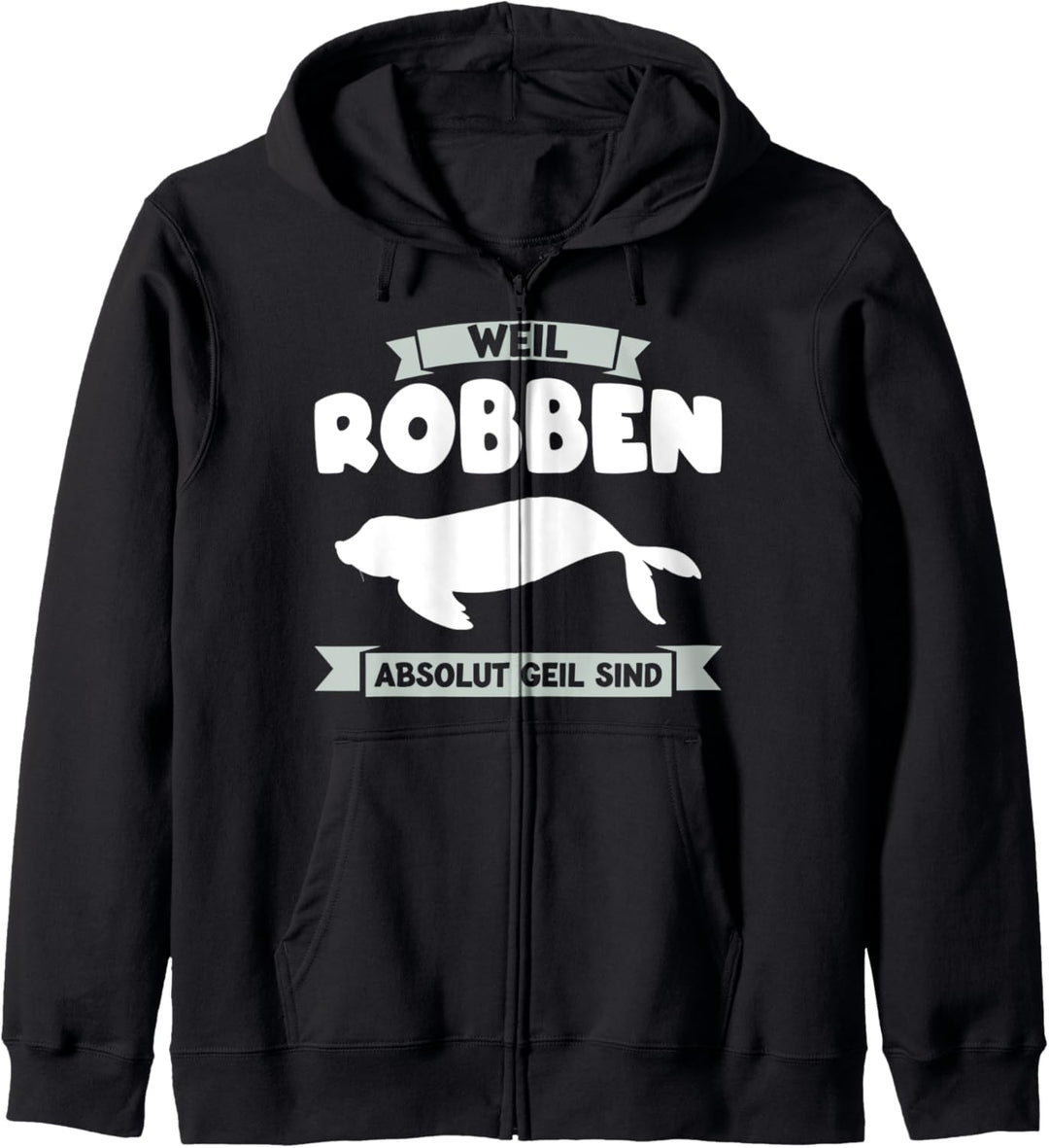 Robbe Seelöwe Seerobben Kapuzenjacke