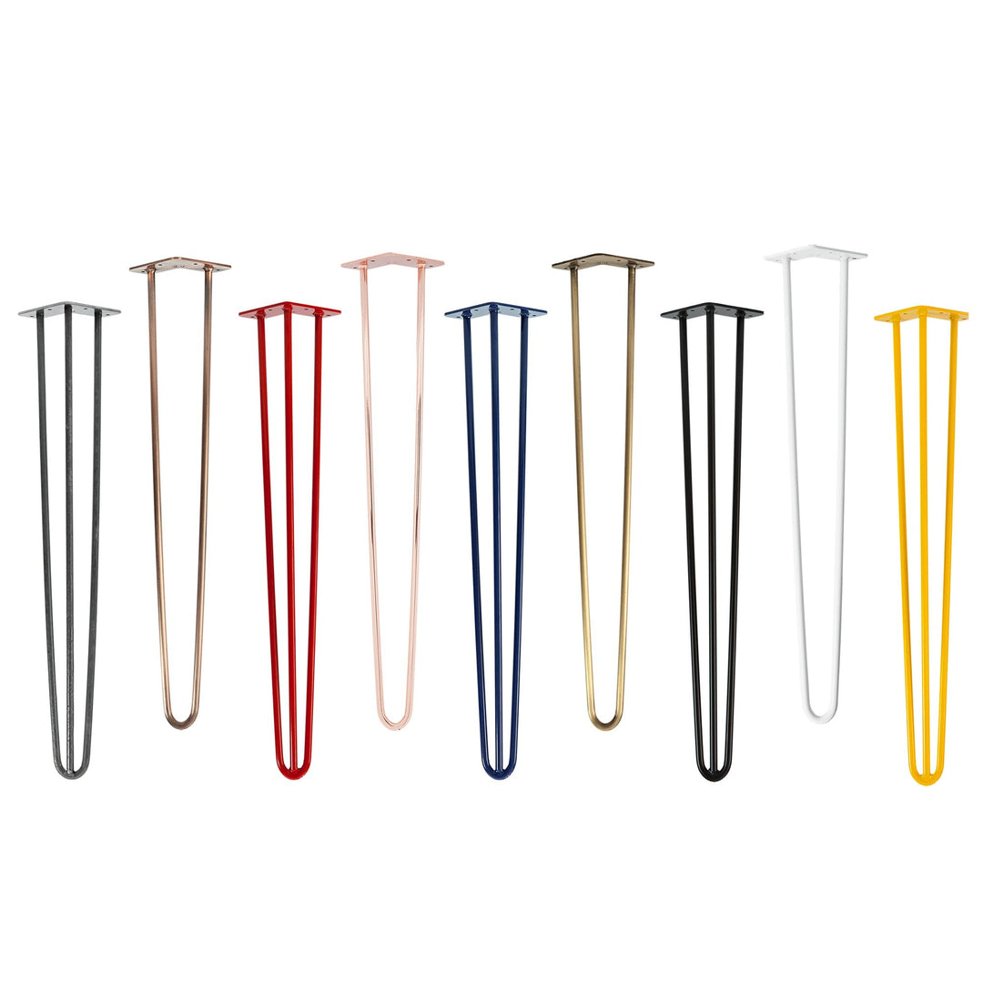 Natural Goods Berlin 4X Hairpin Leg Tisch-Beine | Tisch-Füsse aus Metall | Hairpin Legs für DIY-Proj