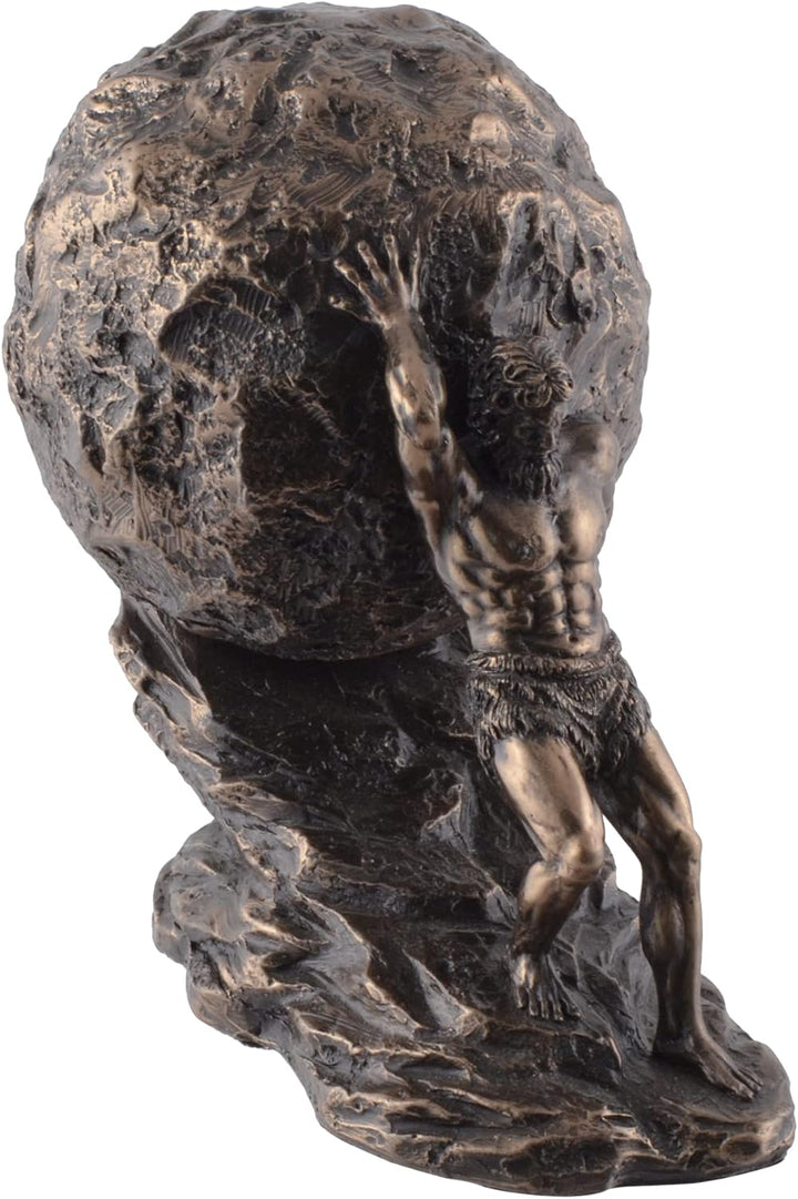 Sisyphus griechische Legende mit Felsen - bronziert by Veronese